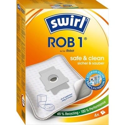SWIRL ROB 1 | 4 Staubsaugerbeutel | für iRobot