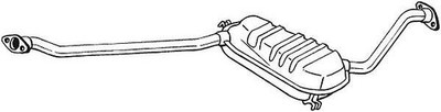 BOSAL Mittelschalldämpfer  für SAAB