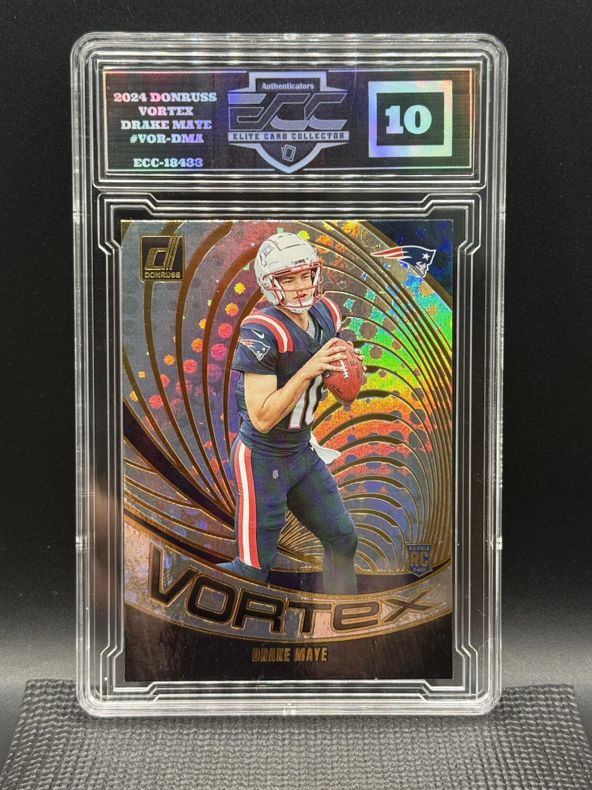 Drake Maye Panini Donruss Vortex #VORDMA Galactic