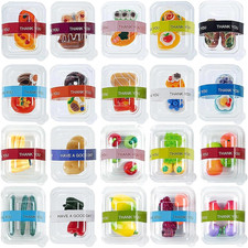 75Pcs Miniature Supermarket Food Lunch Box Dollhouse Kitchen Set Mini Takeaway S