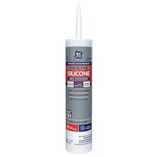 Ge 2749485 Silicone Sealant, 10 Oz, Cartridge, Clear, Silicone Base, Tub  Tile
