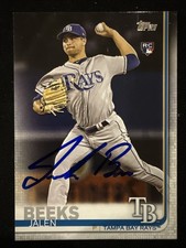 2019 Topps Jalen Beeks Signed Rookie Card 688 Rays Autograph Auto RC