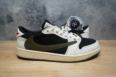 Size 10.5W/9M - Jordan 1 Retro OG x Travis Scott Low Olive W (DZ4137-106)