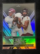 2024 Leaf Heroes & Prospects Kyron Drones Michael Vick Silver /199