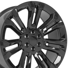 24 Inch Black 5666 Ck159 Rims Set Fit Chevy Silverado Tahoe Suburban 24 Inch Black 5666 Ck159 Rims Set Fit Chevy Silverado Tahoe Suburban
