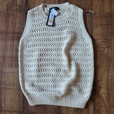 Brand new with tags M&S Collection, ivory cotton knit tank top 8