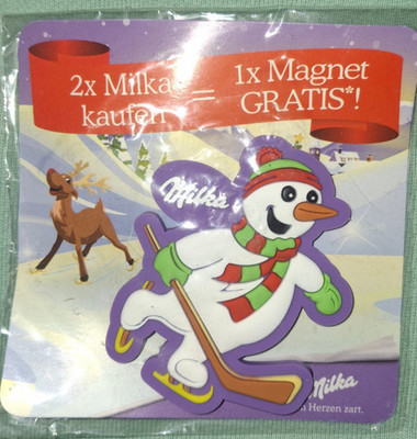 Magnet Kühlschrank Milka Werbung 2016 Serie OVP Choc Wafer Sammel Magnet 06