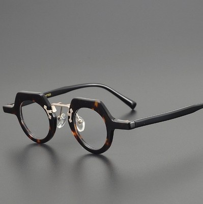 Luxury Acetate Eyeglass frames Women Men Full Rim Polygon Reading Glasses Retro