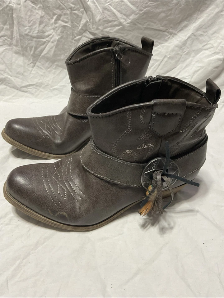 Big Buddah Botines Vaquera Western Marrón Mujer’s Talla 7.5 Country Festival Foto 3 de 4