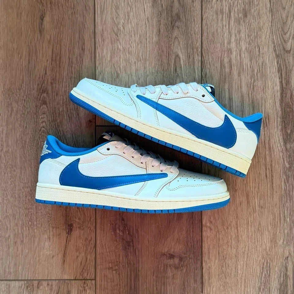 Nike фрагмент дизайн x Travis Scott x Air Jordan 1 ретро низкий мужской DM7866-104 ⚡️ - Изображение 2 из 4