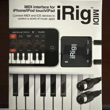 IK IRig Multimedia MIDI Interface for iPhone/iPod touch/iPad - Never Used