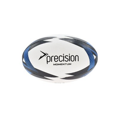Precision Momentum Rugby Training Ball 5 White/Black/Blue 5 White/Black/Blue