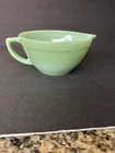 Vintage Jadeite Mixing Batter Bowl Fire King Oven Ware with Pour Spout & Handle