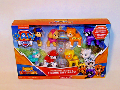Paw Patrol CAT PACK Action Figure Gift Set of 8 New 2022 VHTF Dogs