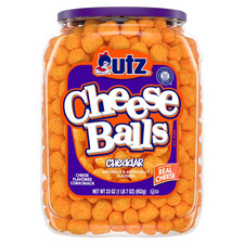 Utz Cheeseball Barrel, 23 Oz. Fast Shipping