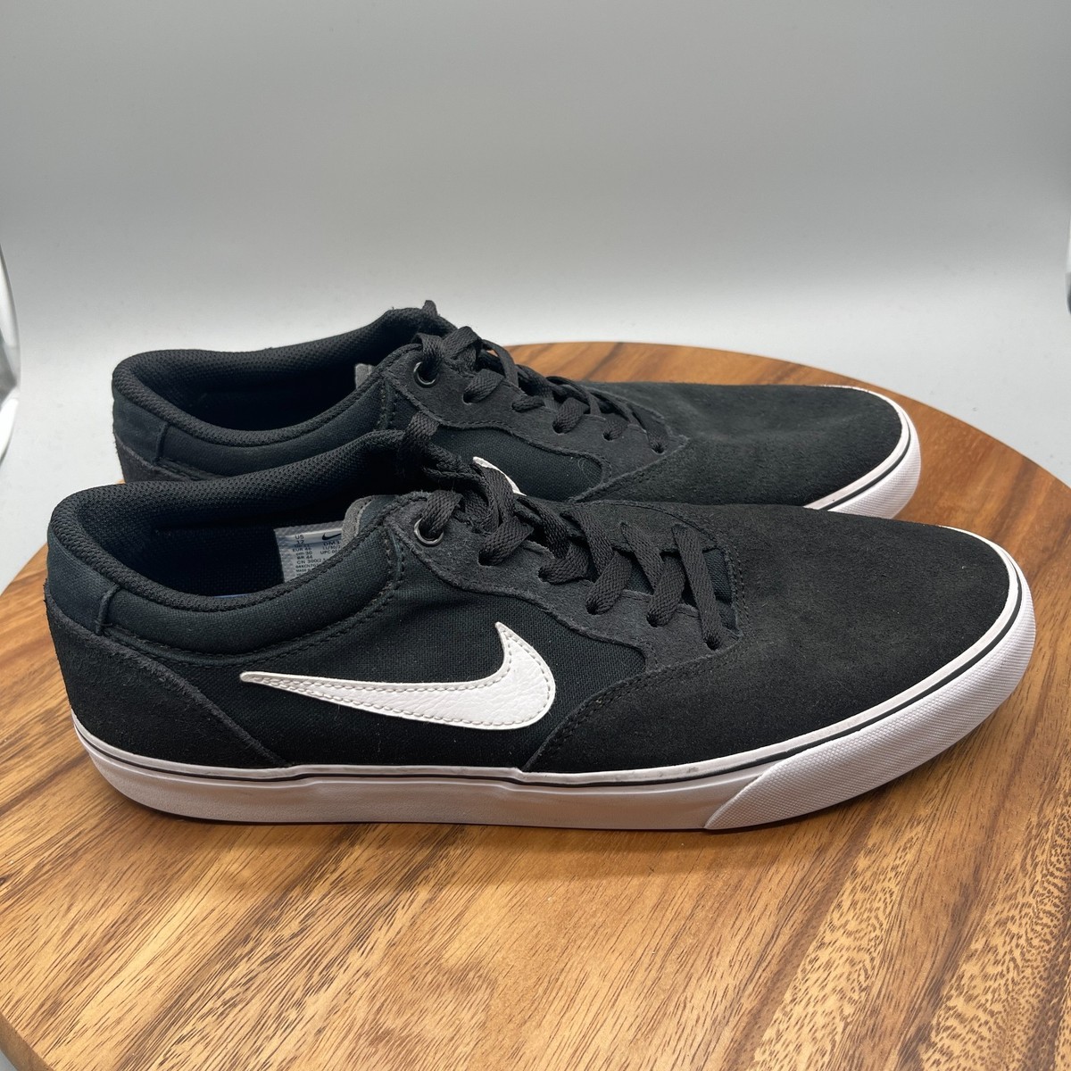 Nike SB Chron Shoes Mens 12 Black Walking Skate Comfort Casual