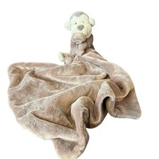 Jellycat London Bashful Monkey Soother Baby Security Blanket Plush Brown