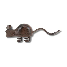 Vintage Style Cast Iron Mouse Rat Paperweight – Miniature Rustic Home Decor 4"