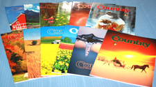 Country Magazines Lot Of 12 Vintage January 1988 - November 1989 Like New