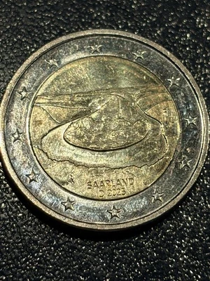 2 Euro Münze „Saarschleife - Saarland“ 2025 Buchstabe F - Bild 1 von 2