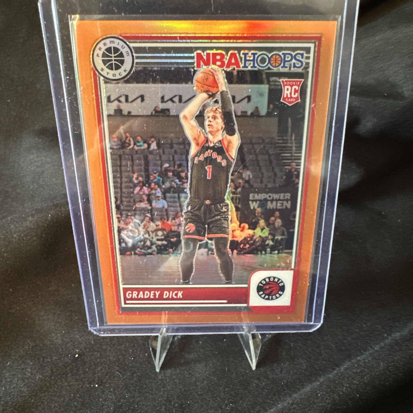 Gradey Dick 2023-24 Panini Premium Stock /299 Orange NBA Hoops RC #251
