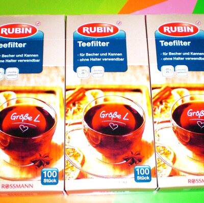 Teefilter auch: pour over Kaffeefilter Rubin 3 x 100 Stk