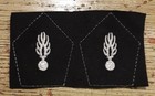 PATTES DE COL Obsolète Gendarme GENDARMERIE DÉPARTEMENTALE laminette argent NEUF