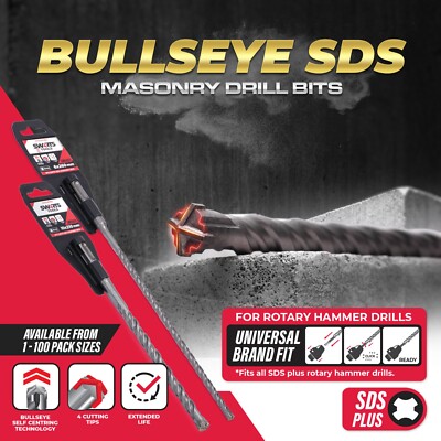 SDS Plus Rotary Hammer Self Centering Carbide Masonry Drill Bits - Set, Singles
