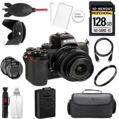 Nikon Z50 Camera +16-50mm Lens + 128GB + Bag+ UV Filter- Basic Kit
