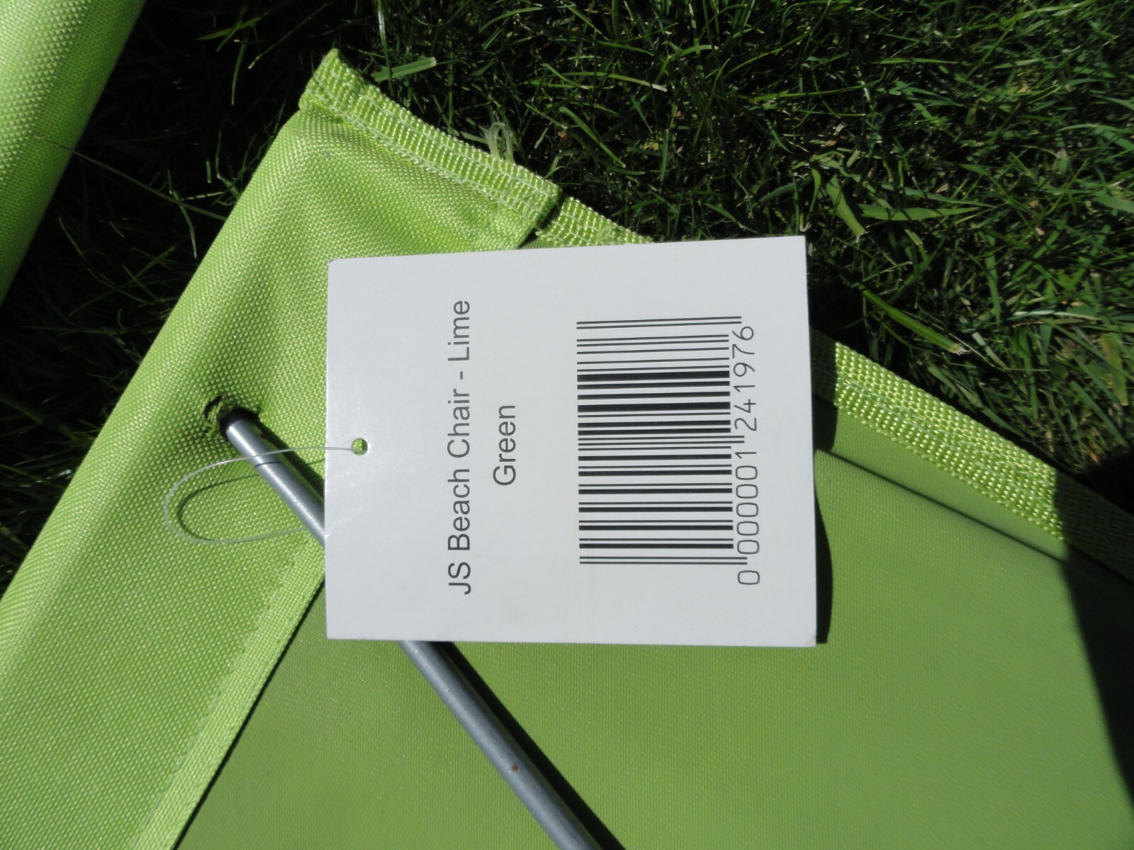 Two Sainsburys Folding Beach Camping or Festival Chairs Brand New Lime