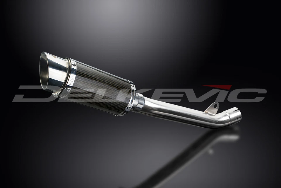 Kit silenciador escape carbono redondo 8" Kawasaki ZX-9R Ninja 2002-2003 Foto 3 de 4