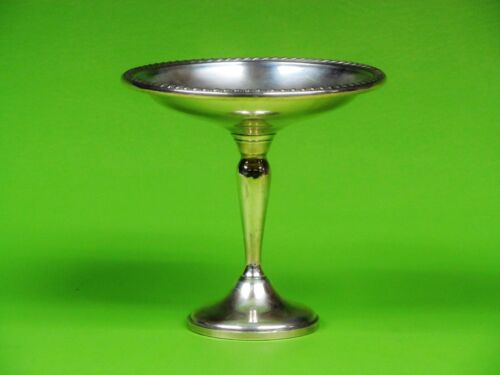 Sterling Silver Weighted Comport Pedestal Candy Dish. 5 7/8" Height. - Picture 1 of 10