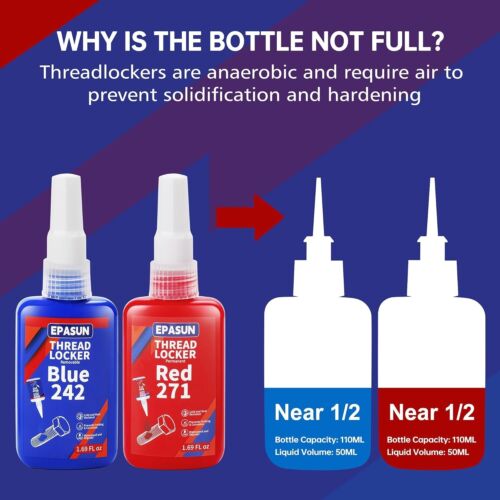 ThreadLocker 242 and 271, Thread Lock Medium and High Strength Lock Tight & Seal - Picture 4 of 9