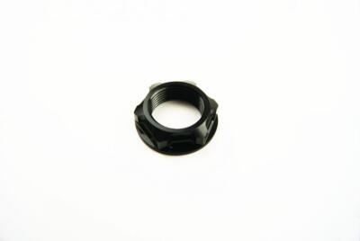 M24x1,50mm VORBAUMUTTER JE SCHWARZ, ALUMINIUM / KX KXF RM RMX DR CR XR, / CNC