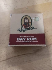 Dr. Squatch All Natural Bar Soap for Men with Zero Grit, Bay Rum