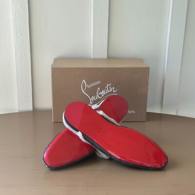 Christian Louboutin Woolito Swing Black Nappa Leather Mules Christian Louboutin Woolito Swing Black Nappa Leather Mules  main image 4