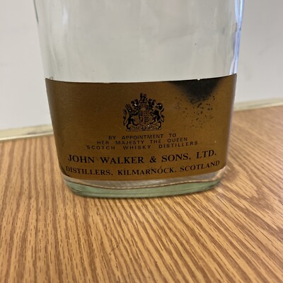 Empty Rare Johnnie Walker 3.75 Litres Bottle Black Label Old