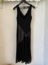 Vintage Nicholas Millington Black Evening Dress Size 10