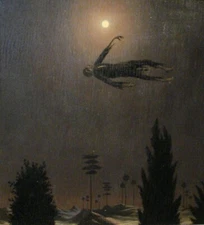 Apparition Above the Trees by Franz Sedlacek – Surreal Fantasy Art Print 1928