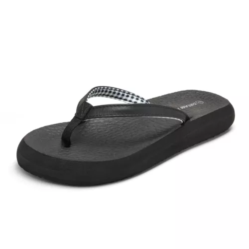 Damen-Flip-Flops Fußgewölbestütze weiche Polster leichte Strand-Riemensandalen - Bild 3 von 30