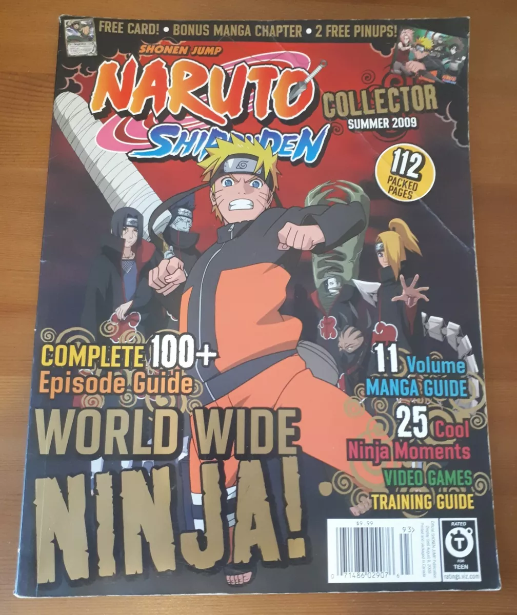 NARUTO SHIPPUDEN EPISODE GUIDE SHONEN JUMP COLLECTOR SUMMER 2009 MANGA ANIME  HTF