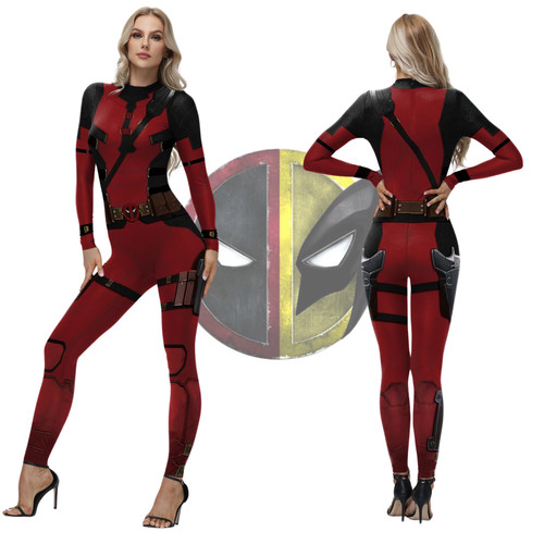 Adult Deadpool Wolverine Costume for Women Woman Ladypool Wolverine Costume