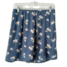American Eagle Blue Floral 90s Style Cottagecore Mini Skirt Size Small NEW