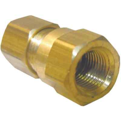 LASCO 17-6633 3/8-Inch Compression by 1/4-Inch Female Pipe Thread Brass Adapter