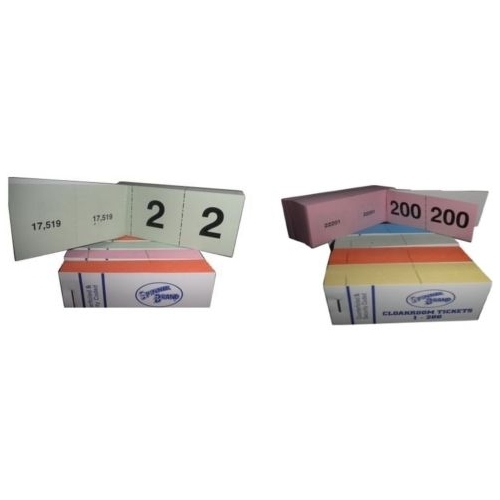 Raffle Cloakroom Tickets 100 200 books Tombola Draw Spinner