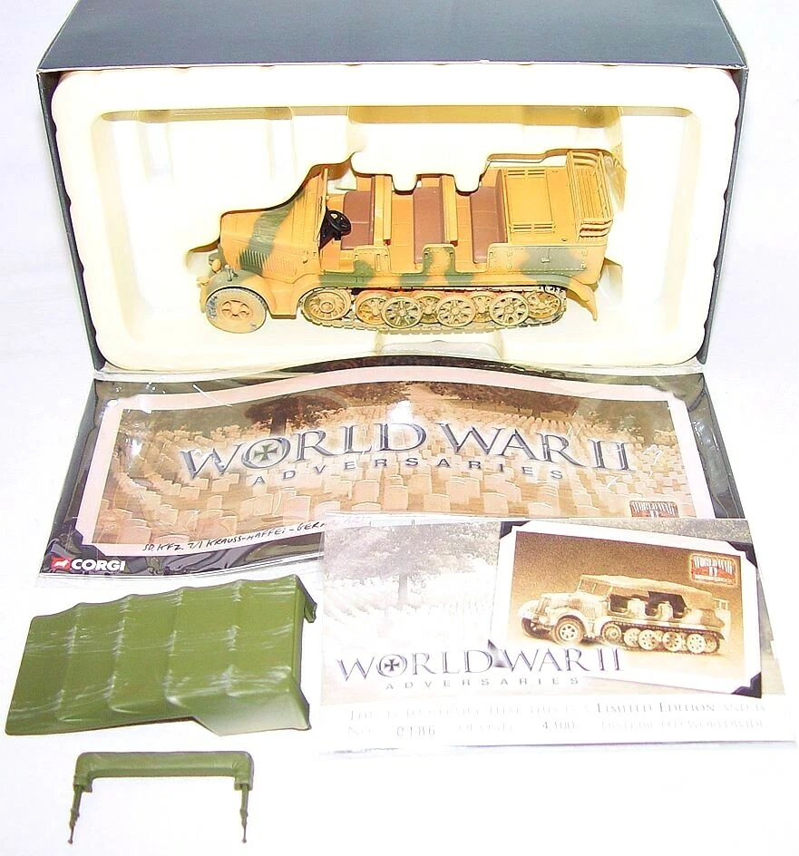 Corgi World War II 1:50 KRAUSS-MAFFEI Kfz. 7/1 PANZER HALF-TRACK TRUCK MIB`03! - Image 3 of 4