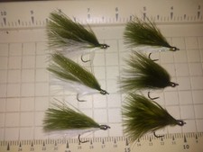 #6 Erie emerald shiner fly 6 each  steelhead and trout fly