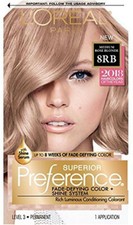 Loreal, Preference, Hair Color, 8RB, Medium Rose Blonde, 1 Kit