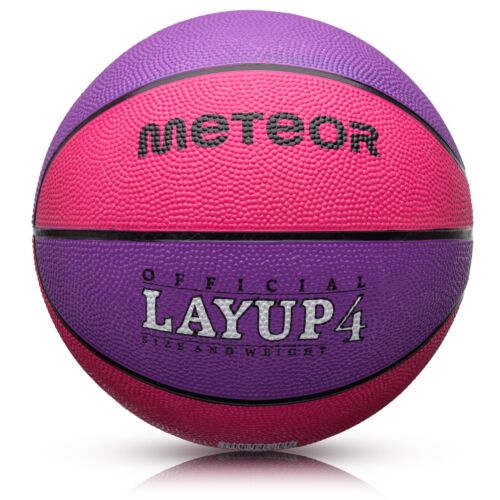 Basketball Kids Women Youth Size #4 Indoor Outdoor Playball LAYUP Meteor - Picture 12 of 42