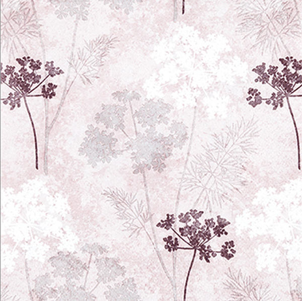20 StüCk Lunch Servietten 33X33 Cm Subtile Blumen Rosa Grau Purpur Neu-image